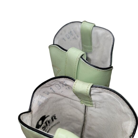 Holster Kids Cowhide Caiman Print Embroidered  Boots Leather Western Cowboy Boot - Picture 8 of 9